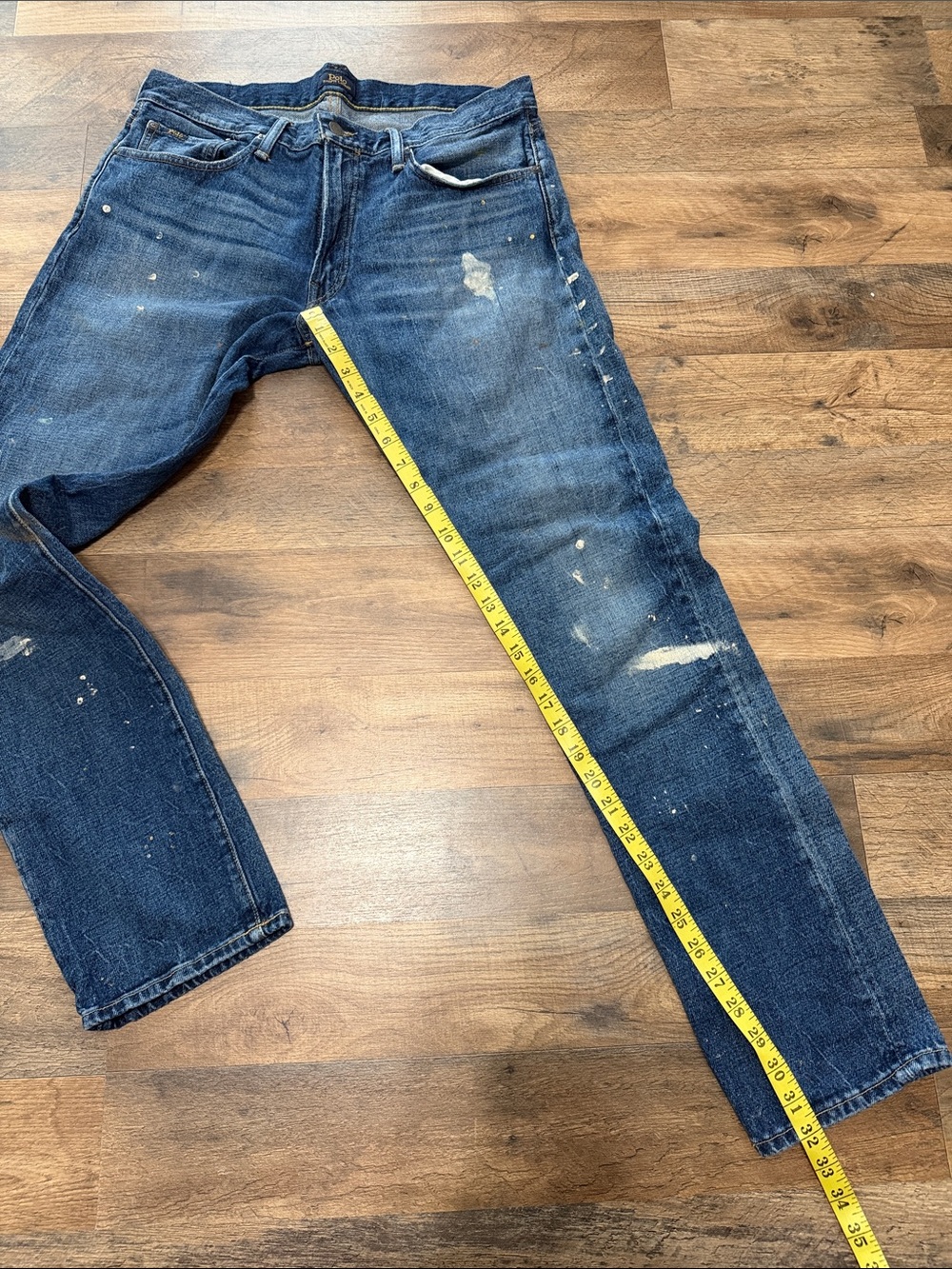 Polo Ralph Lauren Paint Splatter Classic Fit Stretch Jeans - Picture 2 of 6
